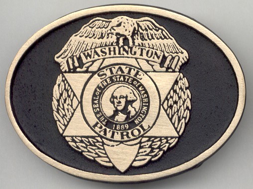 <!--Washington State Patrol Belt Buckle-->