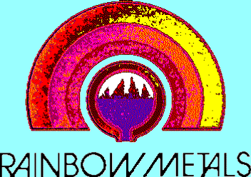 {Rainbow\'s logo, a pouring crusable inside a rainbow